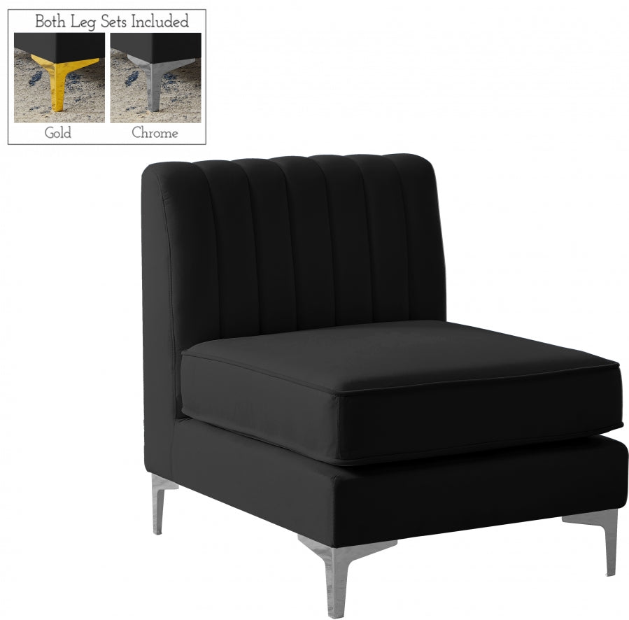 Fauteuil d'appoint rembourré en chenille Vivi 