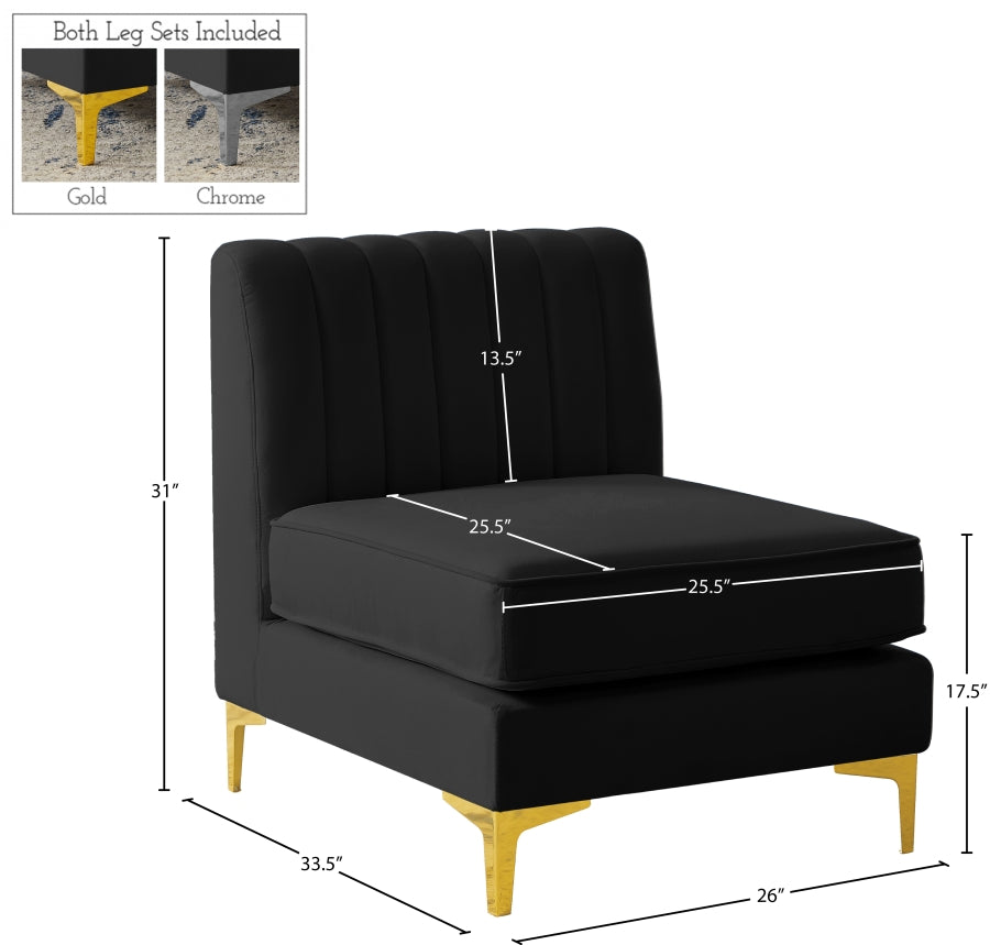 Fauteuil d'appoint rembourré en chenille Vivi 