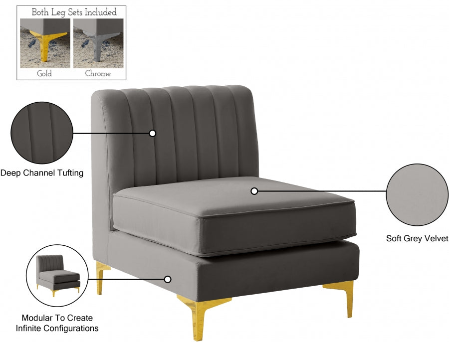 Fauteuil d'appoint rembourré en chenille Vivi 