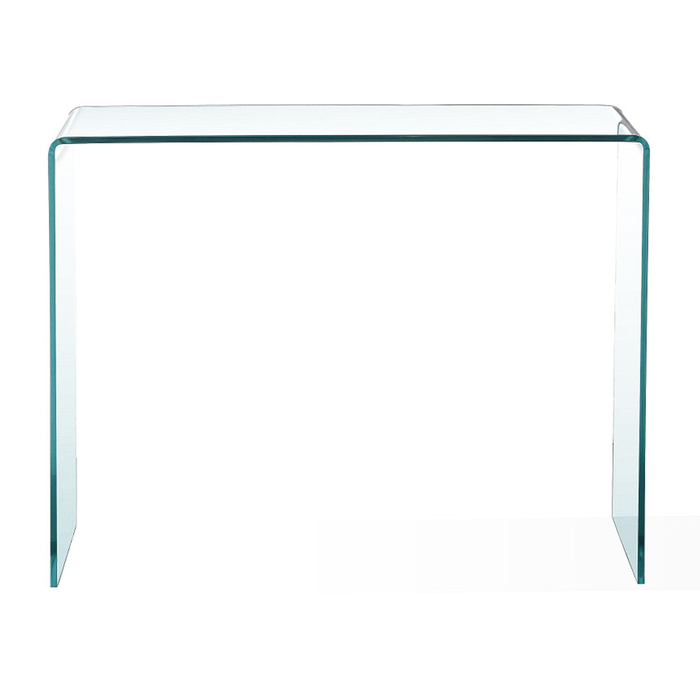 Bent Glass Console Table