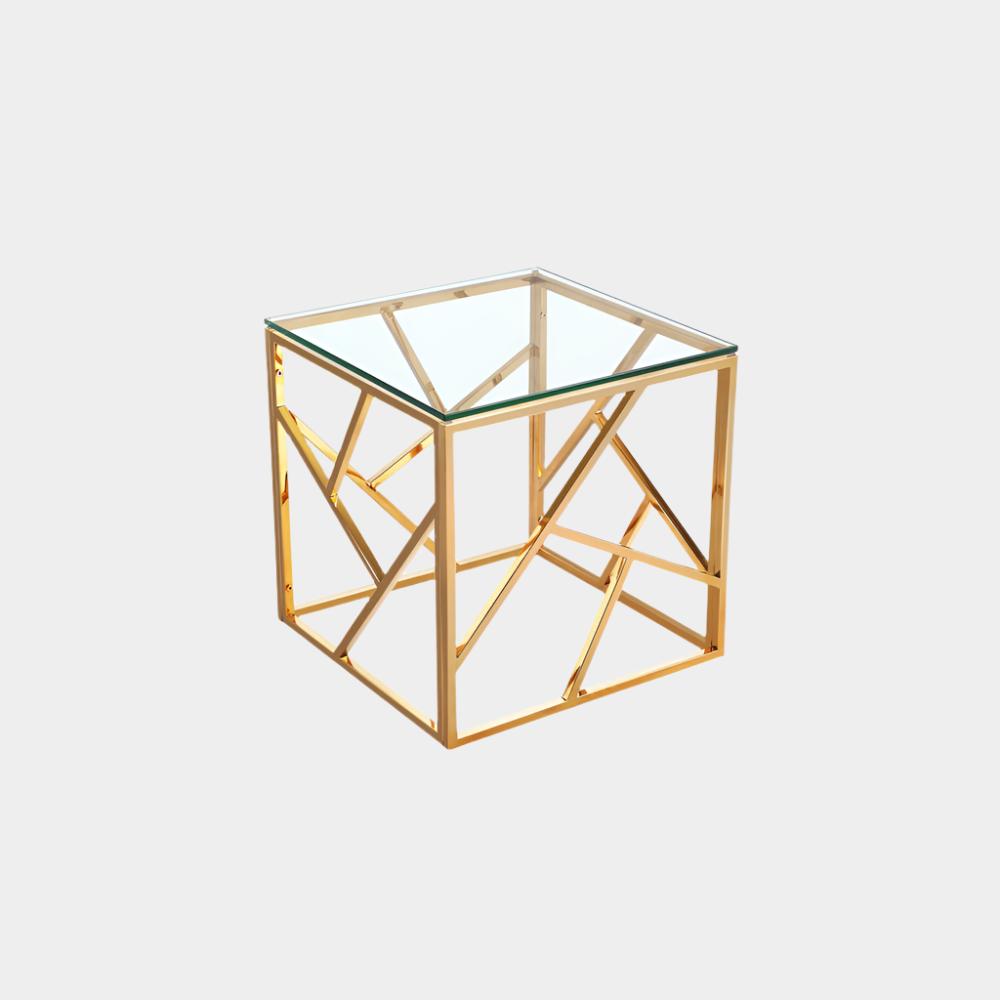 Carole End Table Gold