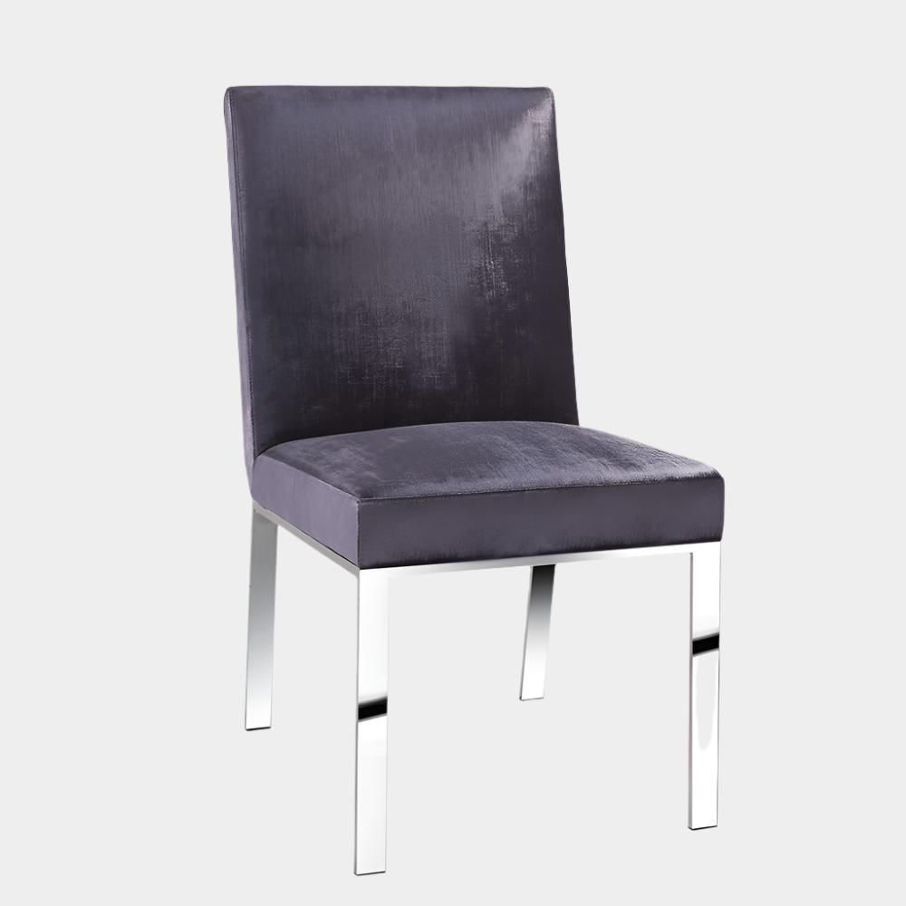 Wellington Dining Chair Charcoal Velvet