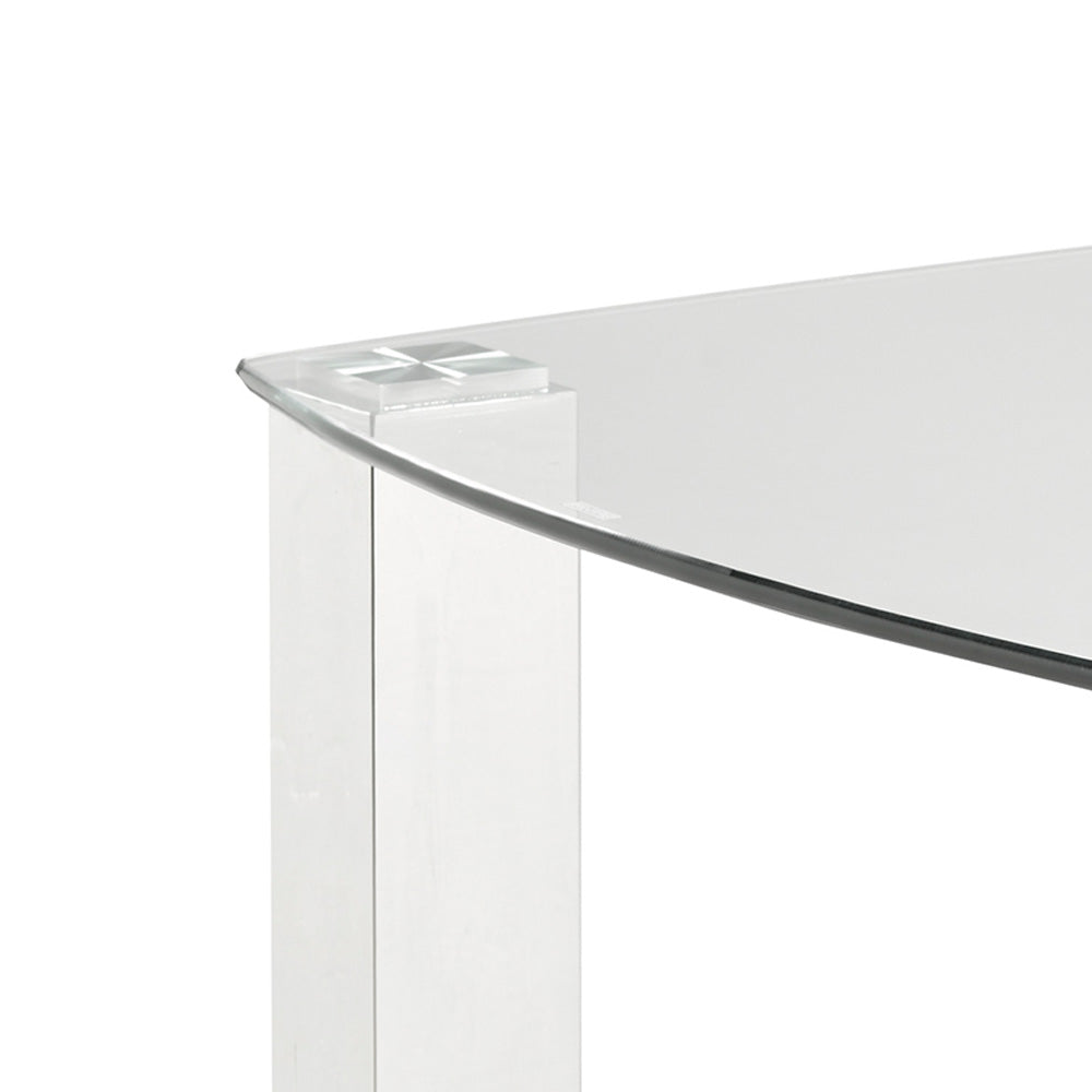 James Dining Table Brushed Steel Legs