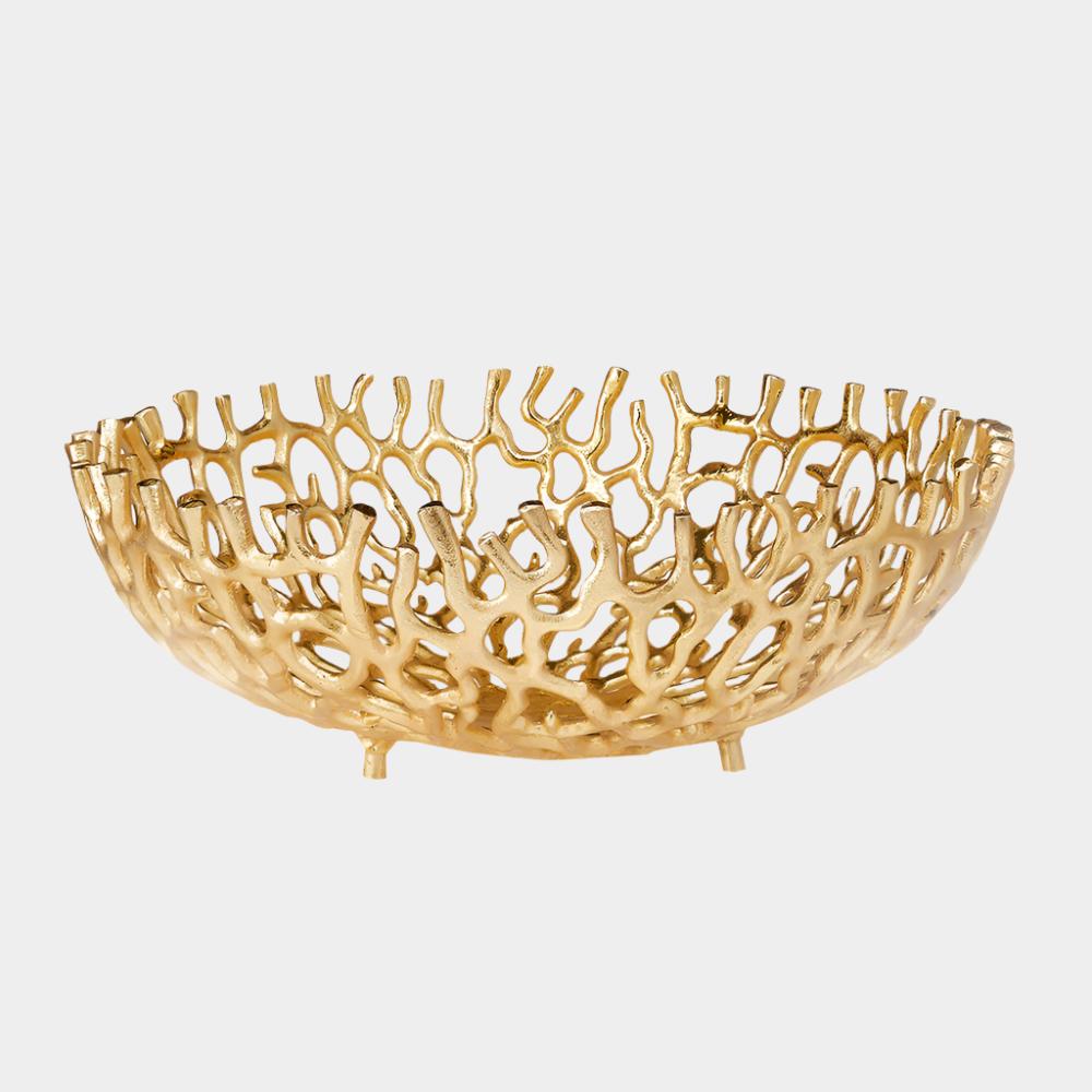 XC-25243-G Gold Round Bowl