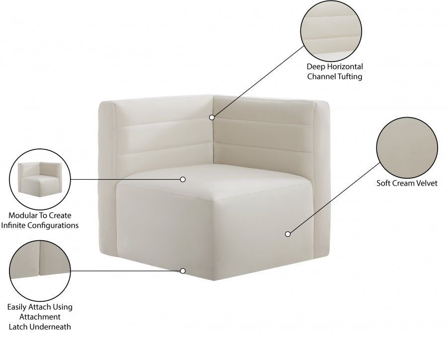 Fauteuil d'appoint rembourré en chenille Vivi 