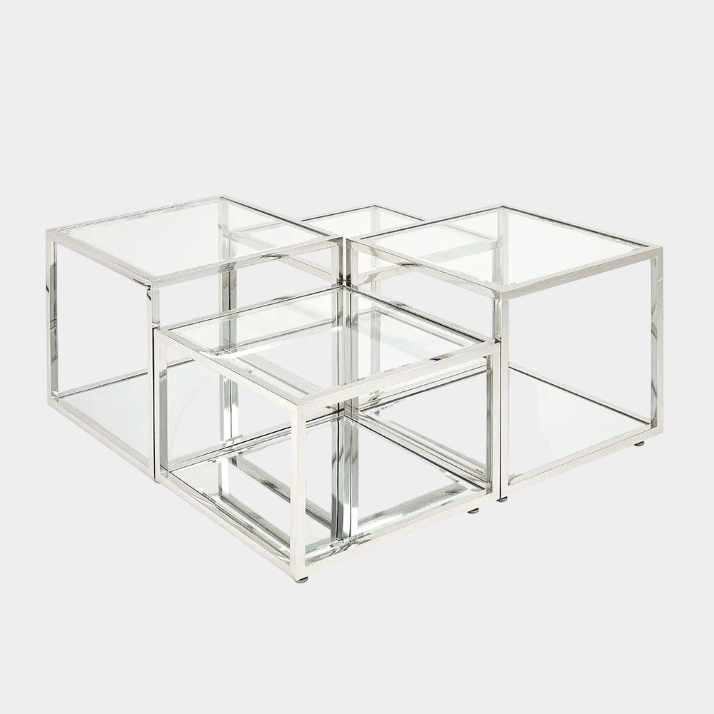 Table basse à plusieurs niveaux Casini 4 pièces
