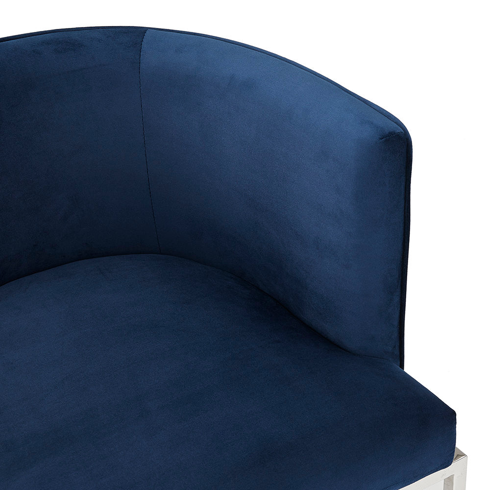 Chamberlain Chair Blue Velvet