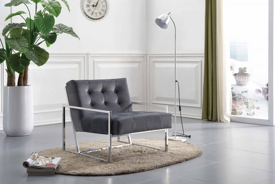 Fauteuil d'appoint rembourré en chenille Vivi 
