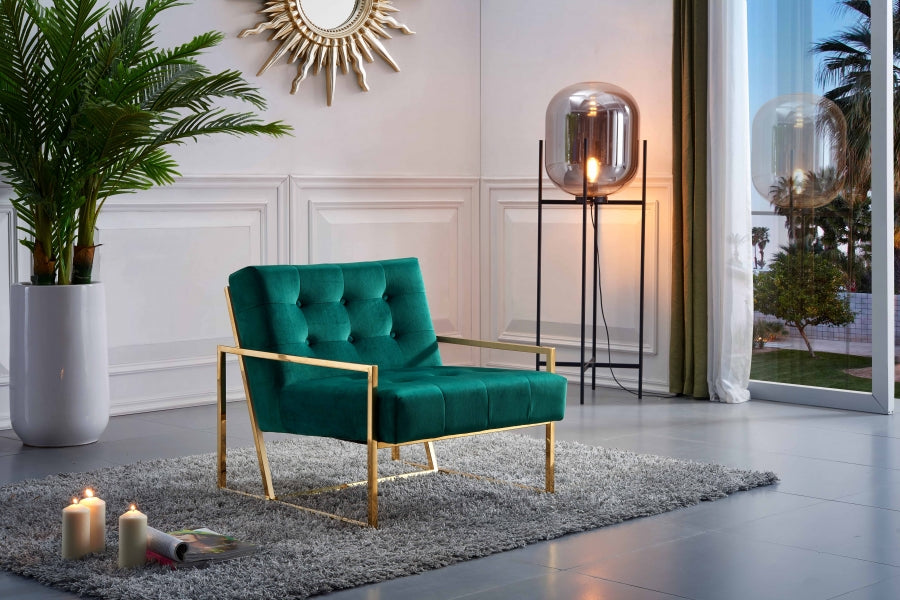Fauteuil d'appoint rembourré en chenille Vivi 