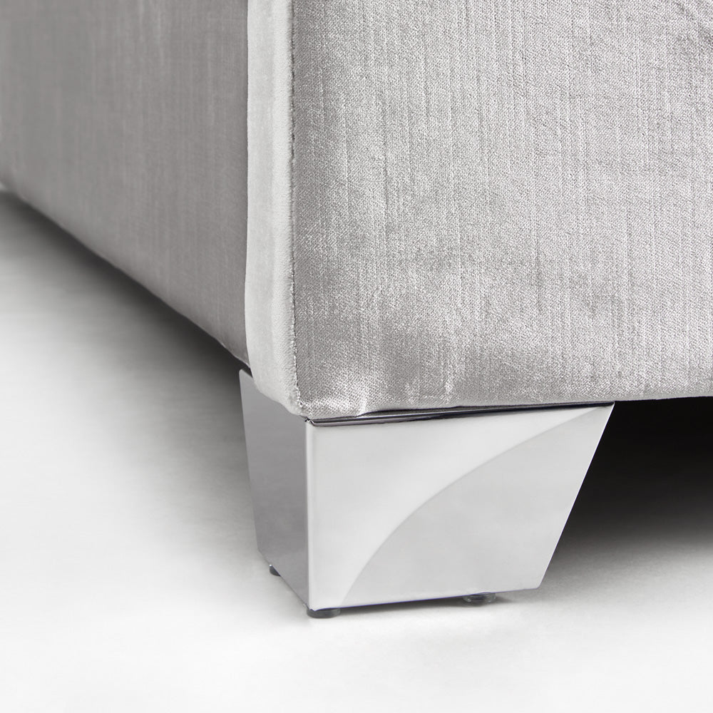 Wellington Beds: Grey Velvet
