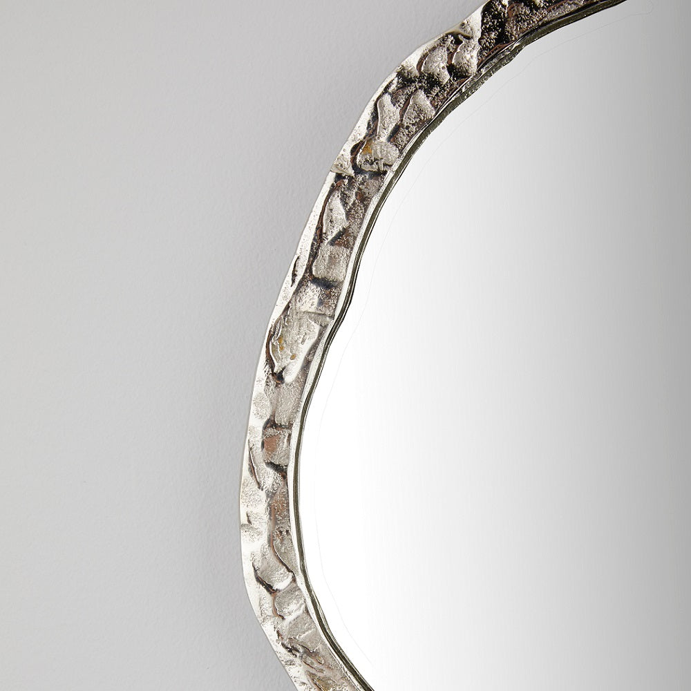 Organic Wall Mirror Silver