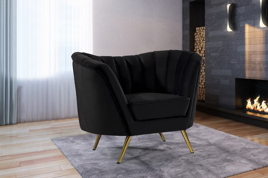 Fauteuil d'appoint rembourré en chenille Vivi 