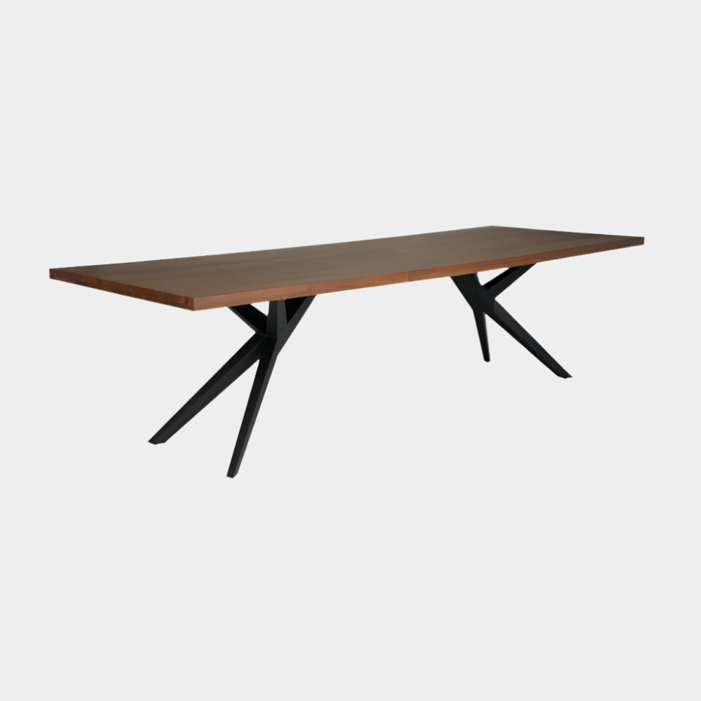 114 inch Straight Edge Dining Table: Airloft Legs