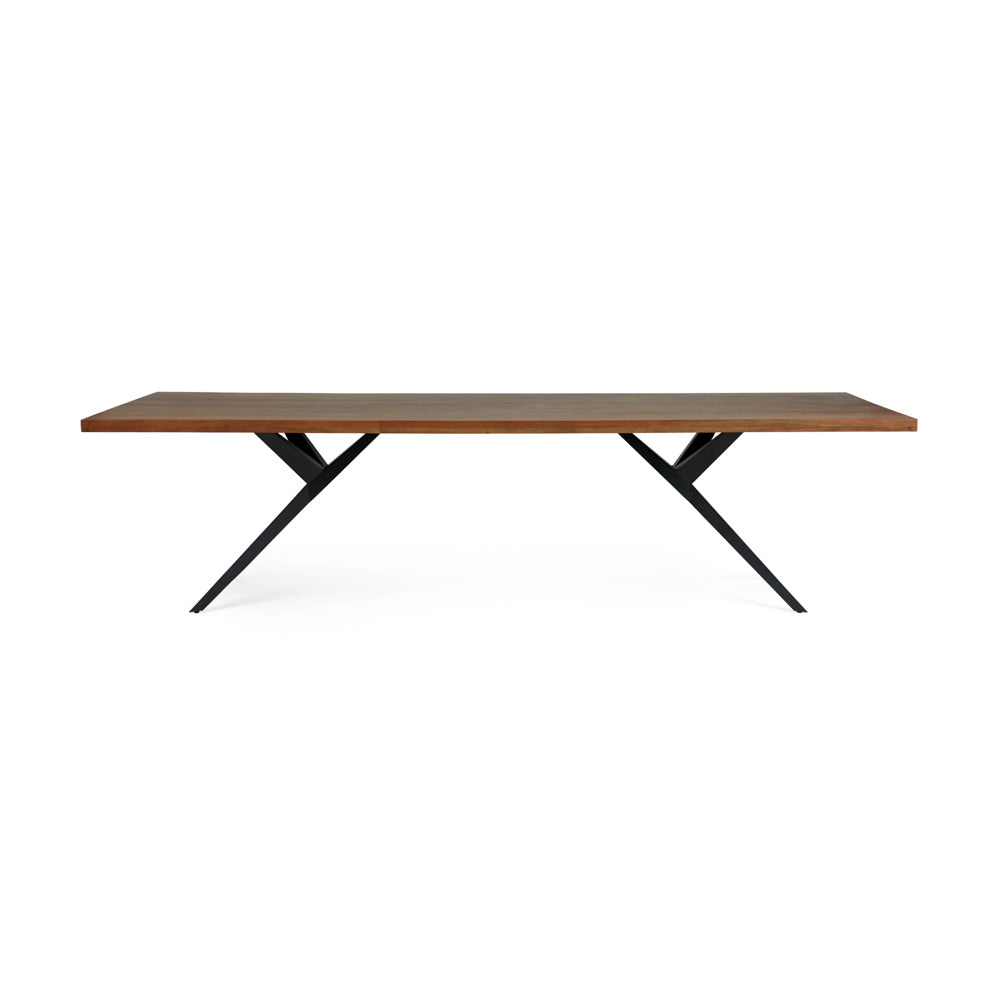 114 inch Straight Edge Dining Table: Airloft Legs