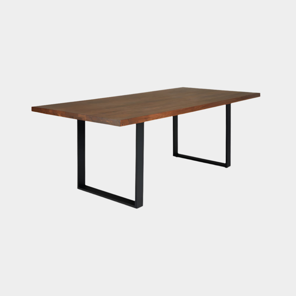 72 inch Straight Edge Dining Table: U Legs