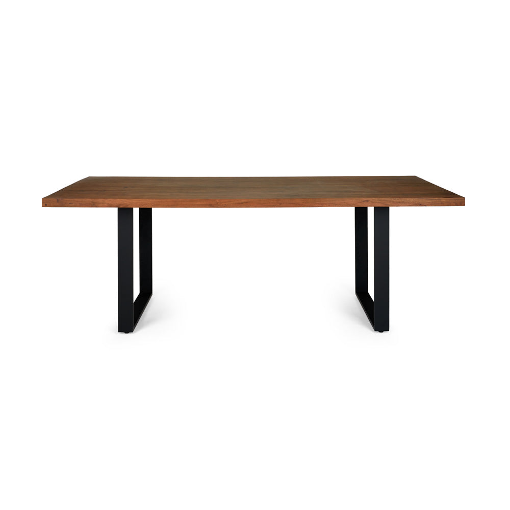 72 inch Straight Edge Dining Table: U Legs