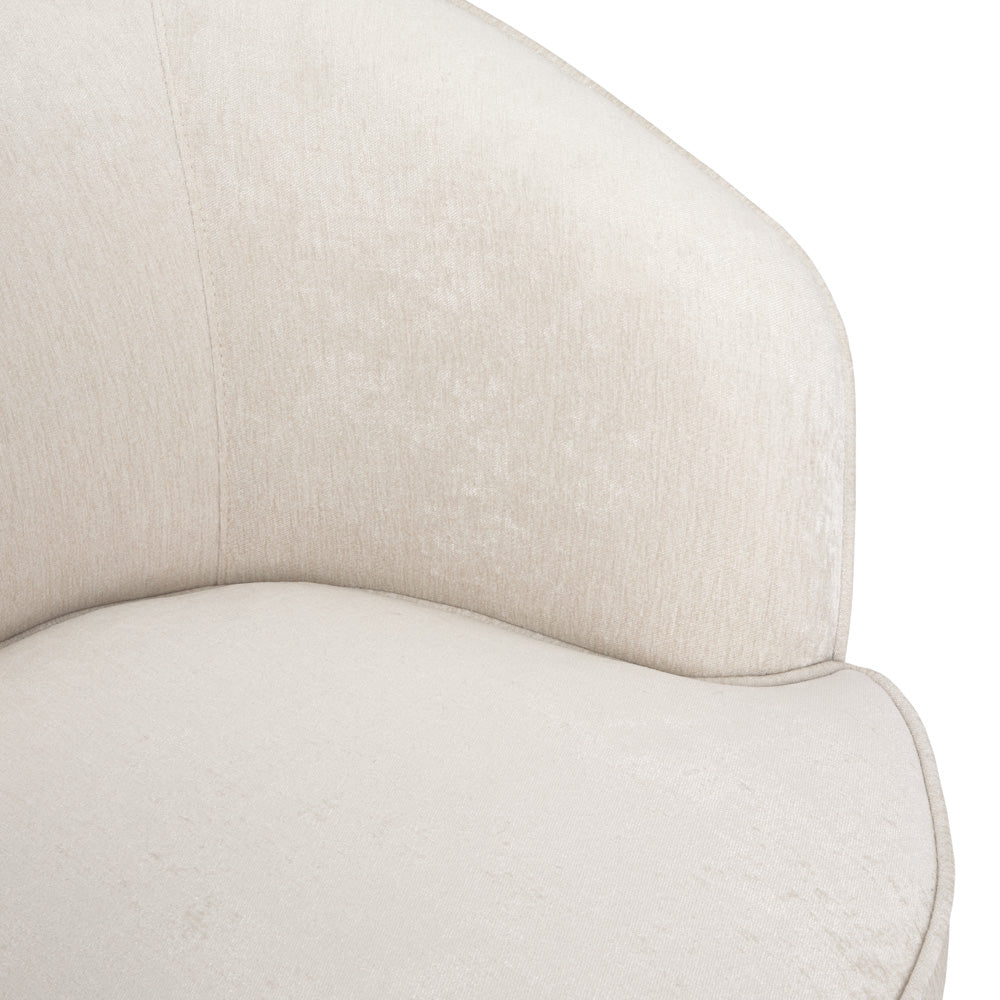 Lucien Chair: Brilliant Ivory