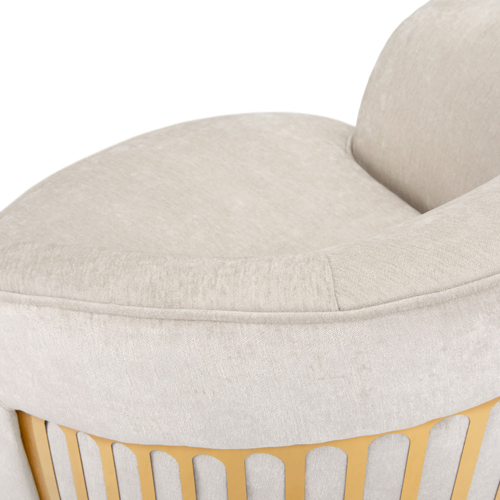 Lucien Chair: Brilliant Ivory