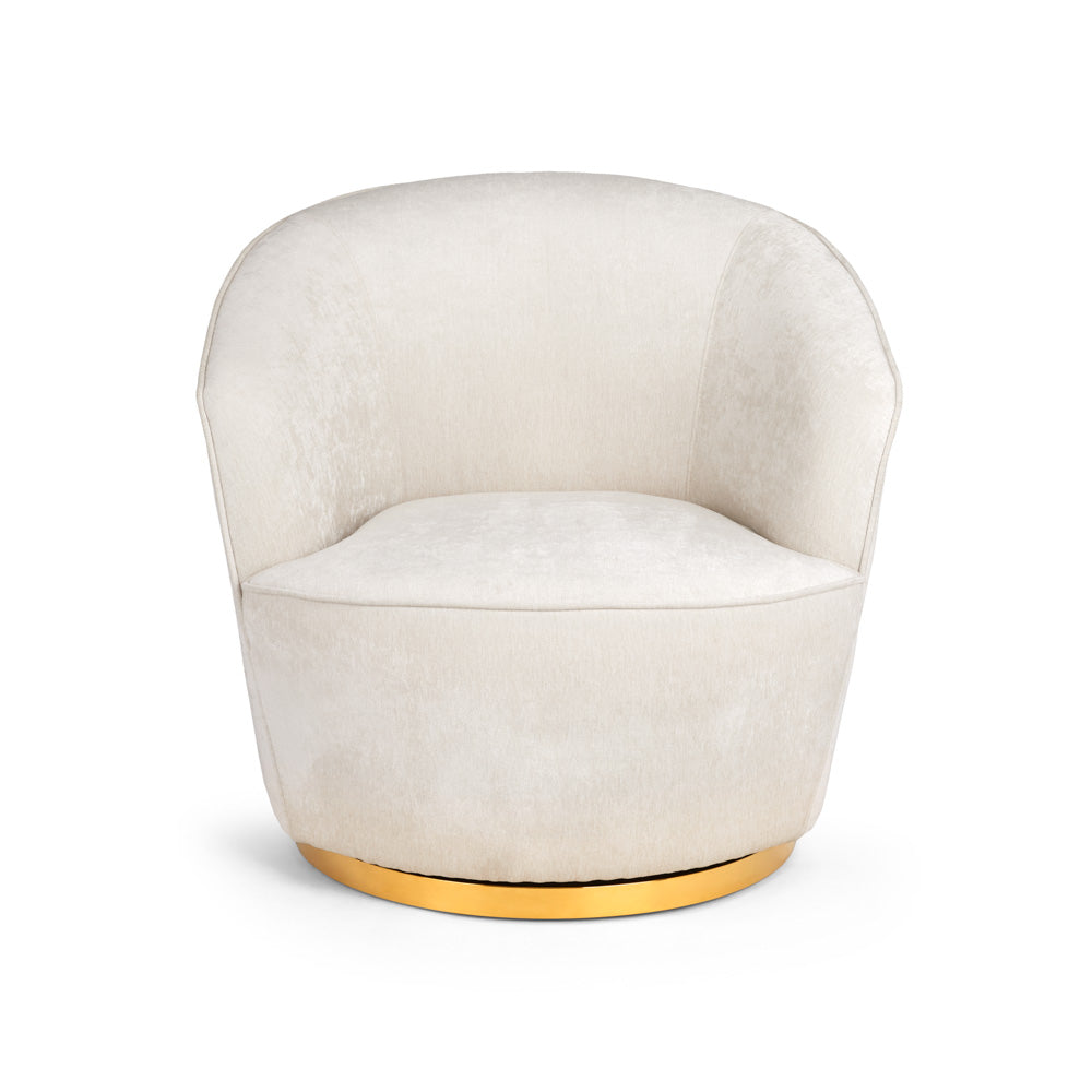 Lucien Chair: Brilliant Ivory