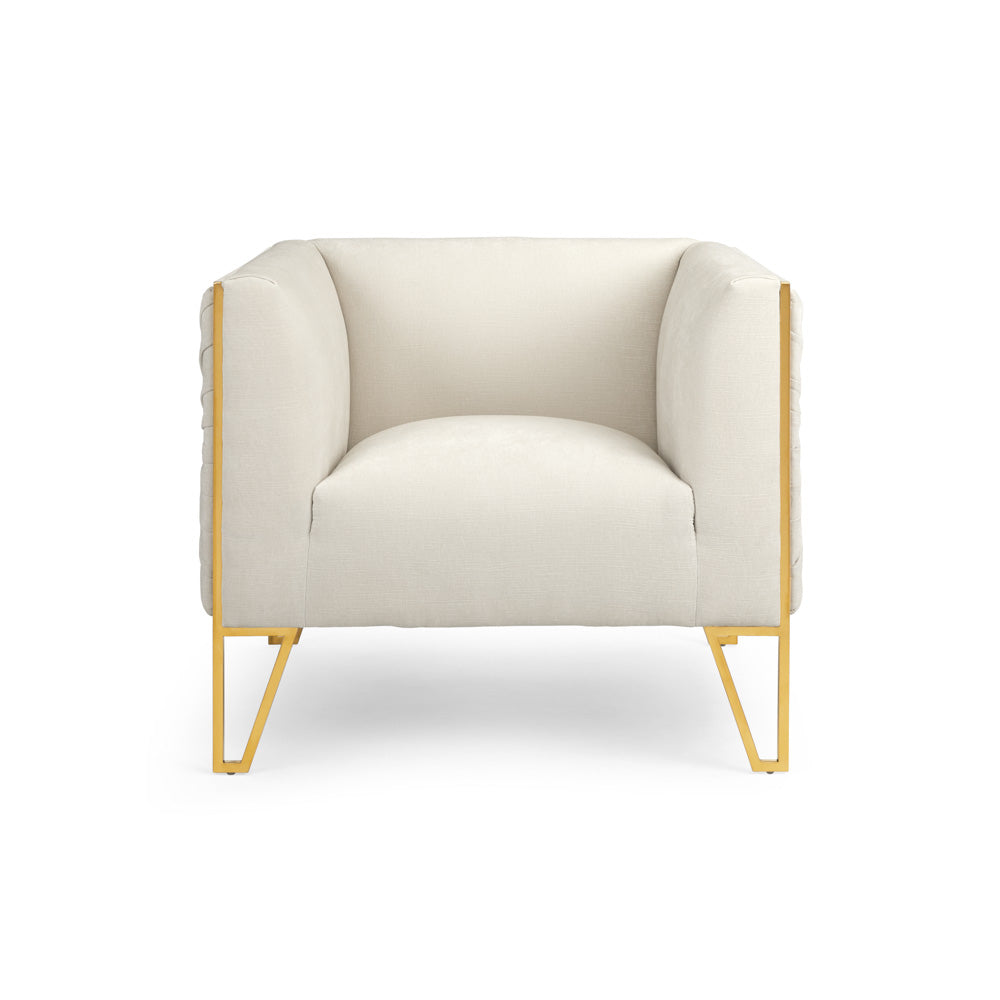 Truro Gold Accent Chair Contessa Vanilla