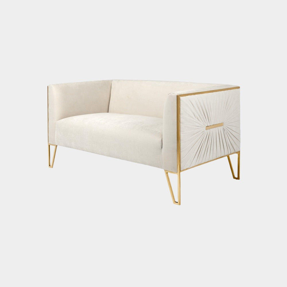 Royal Gold Loveseat