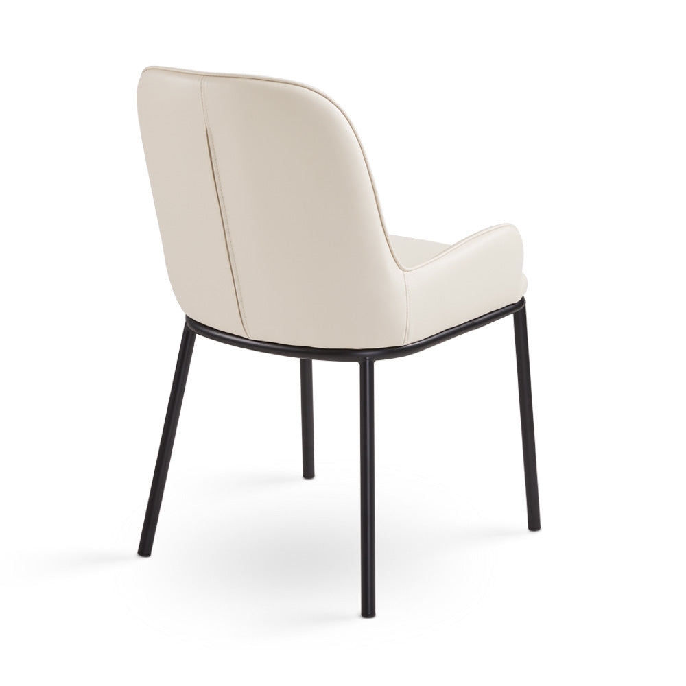 Bennett Dining Chair Taupe Leatherette