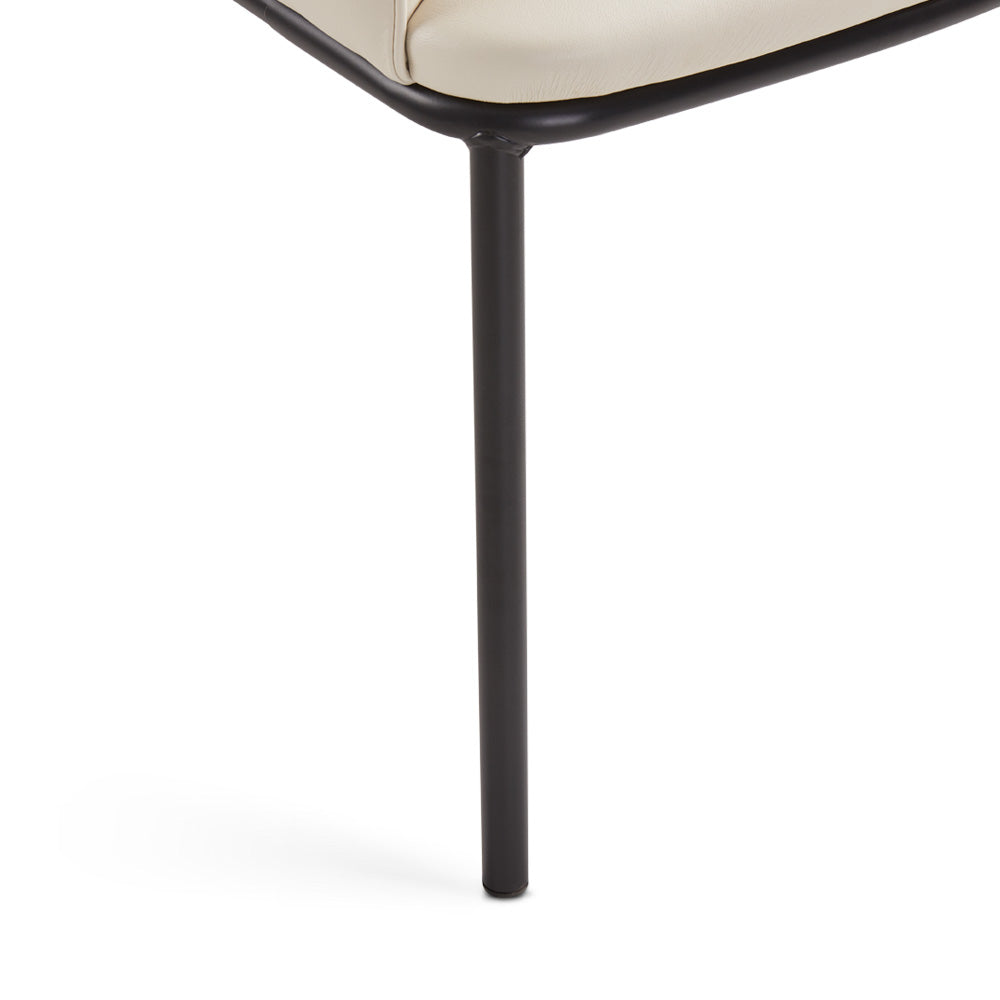 Bennett Dining Chair Taupe Leatherette