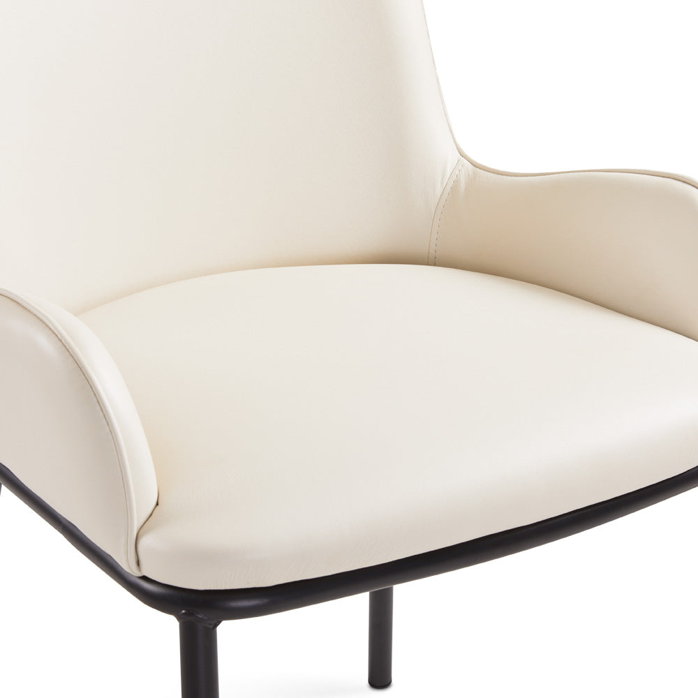 Bennett Dining Chair Taupe Leatherette