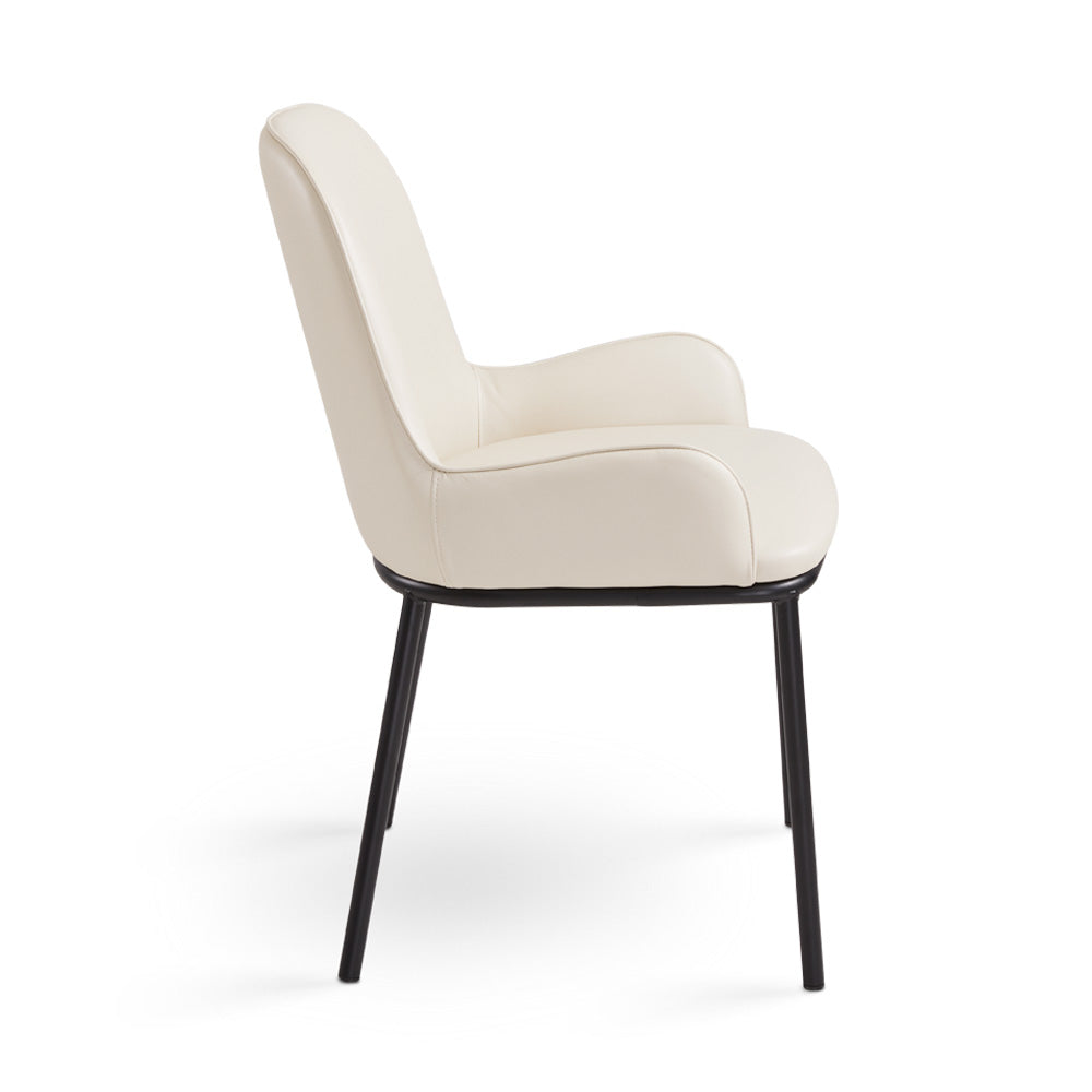 Bennett Dining Chair Taupe Leatherette