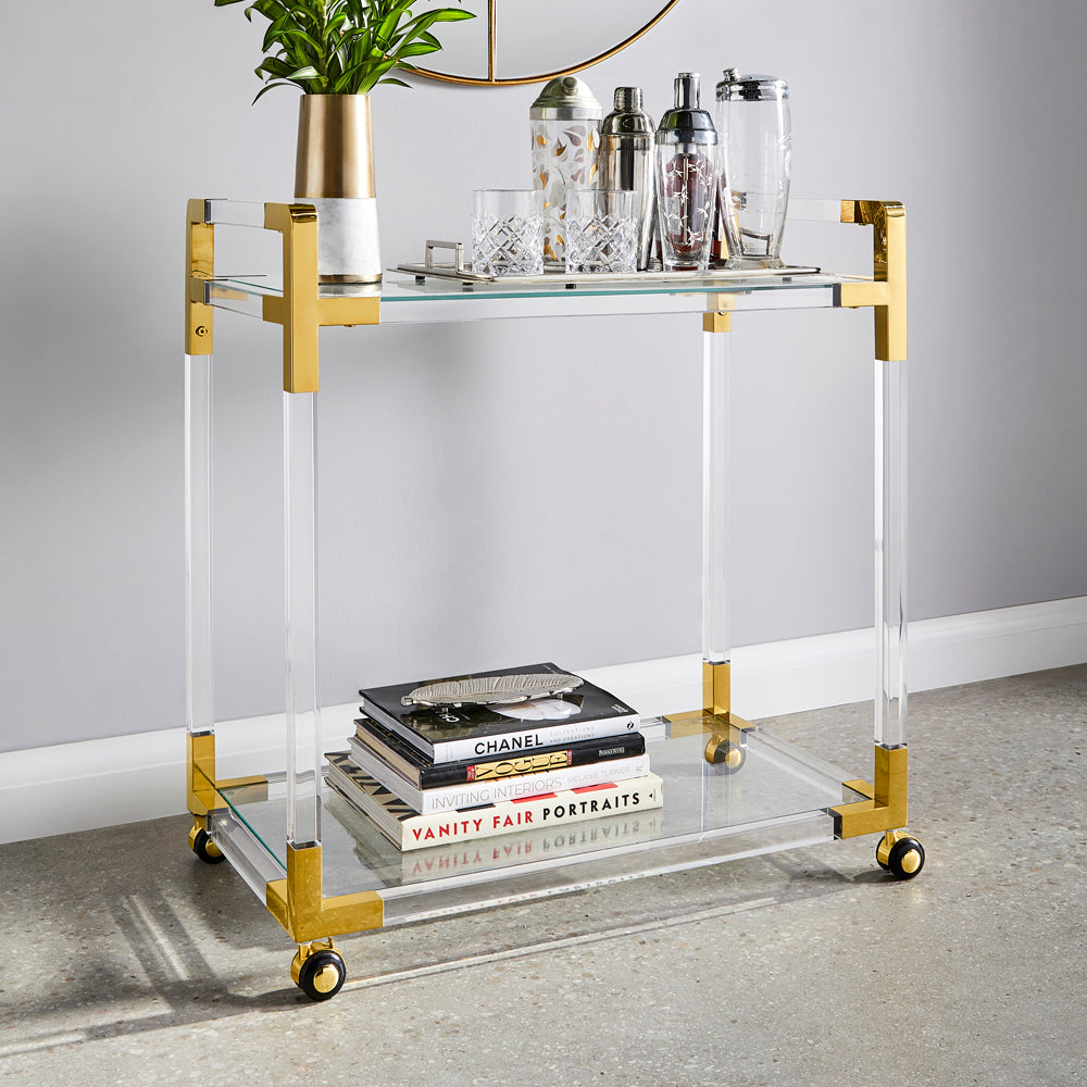 Esme Gold Bar Cart