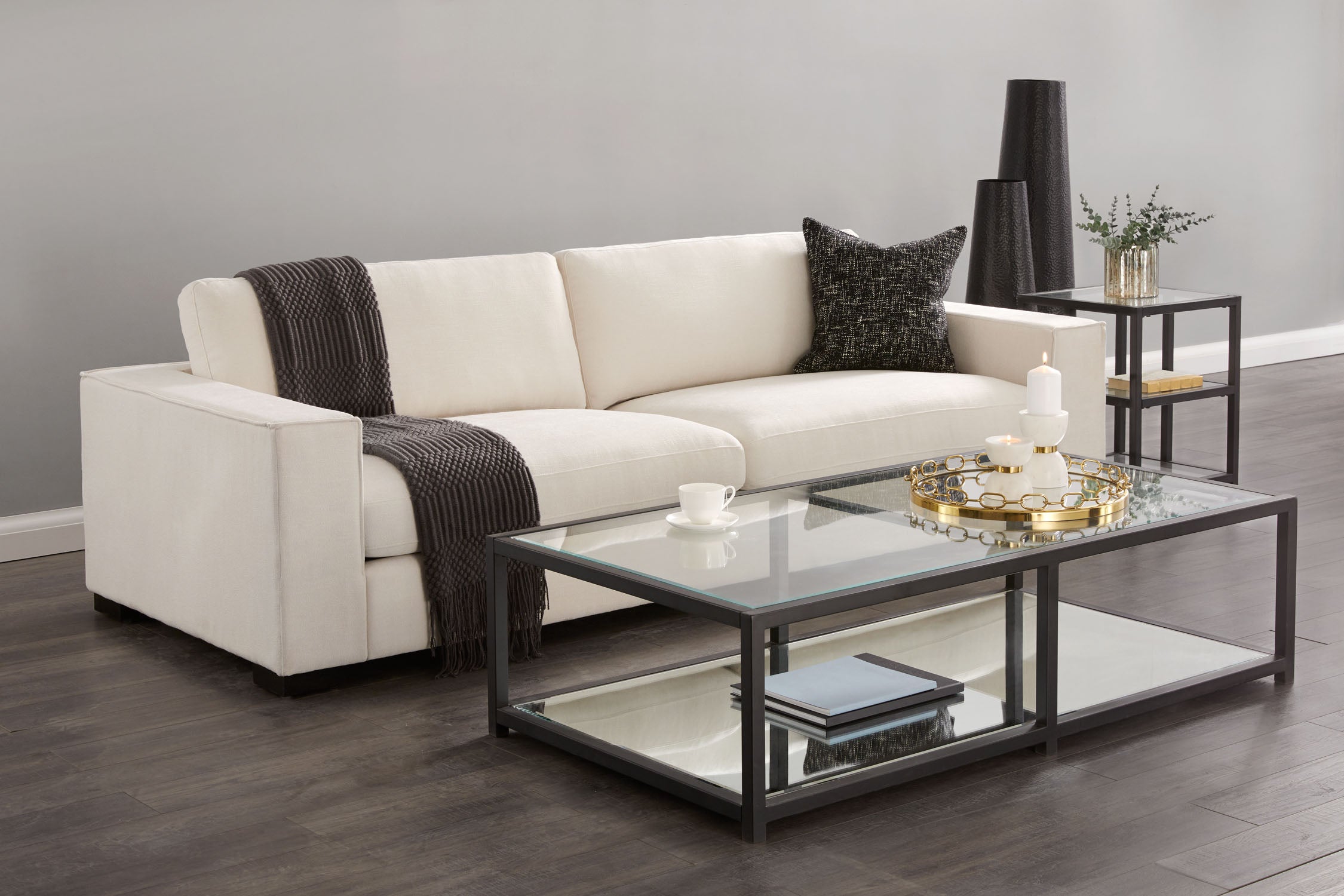 Caspian Black Coffee Table: Rectangular