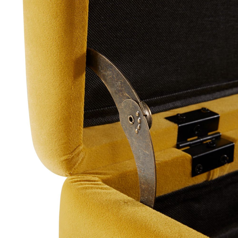 Marcella Storage Bench Ochre Yellow