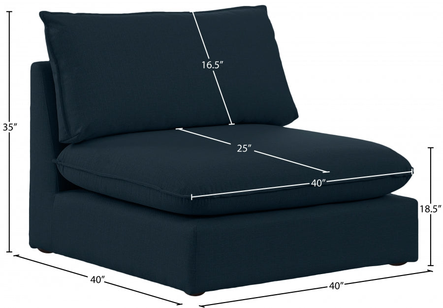 Fauteuil d'appoint rembourré en chenille Vivi 