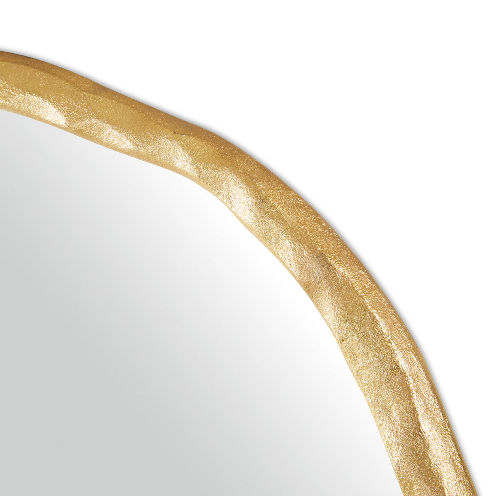 Organic Wall Mirror Gold