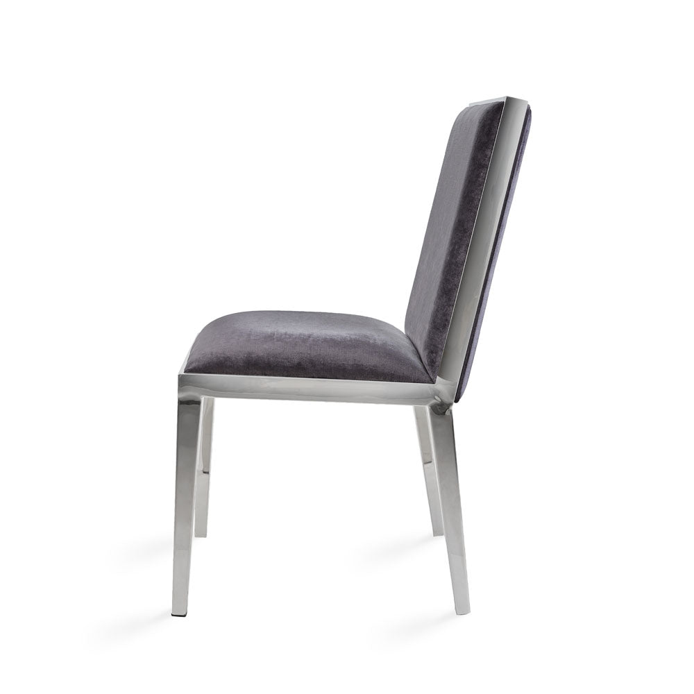 Emario Dining Chair Charcoal Velvet