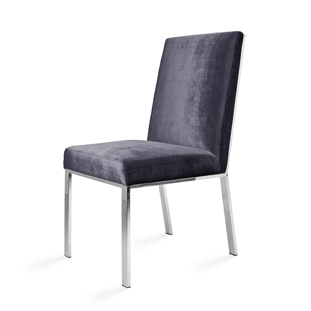 Wellington Dining Chair Charcoal Velvet