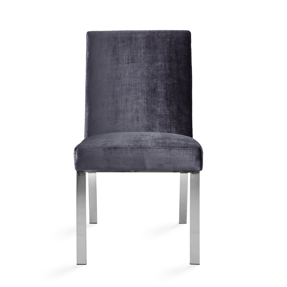 Wellington Dining Chair Charcoal Velvet