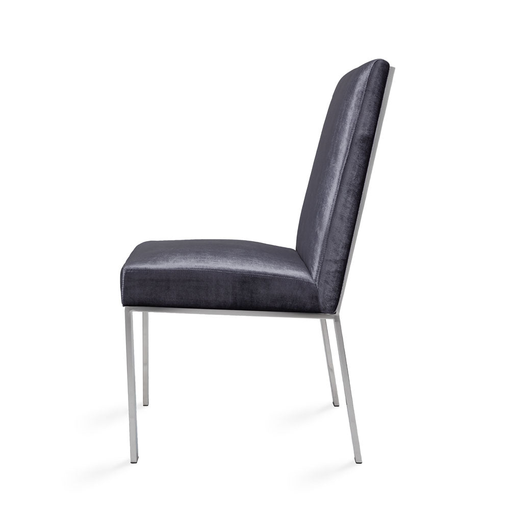 Wellington Dining Chair Charcoal Velvet