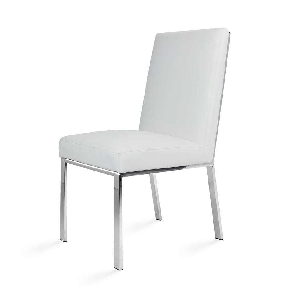 Wellington Dining Chair White Leatherette