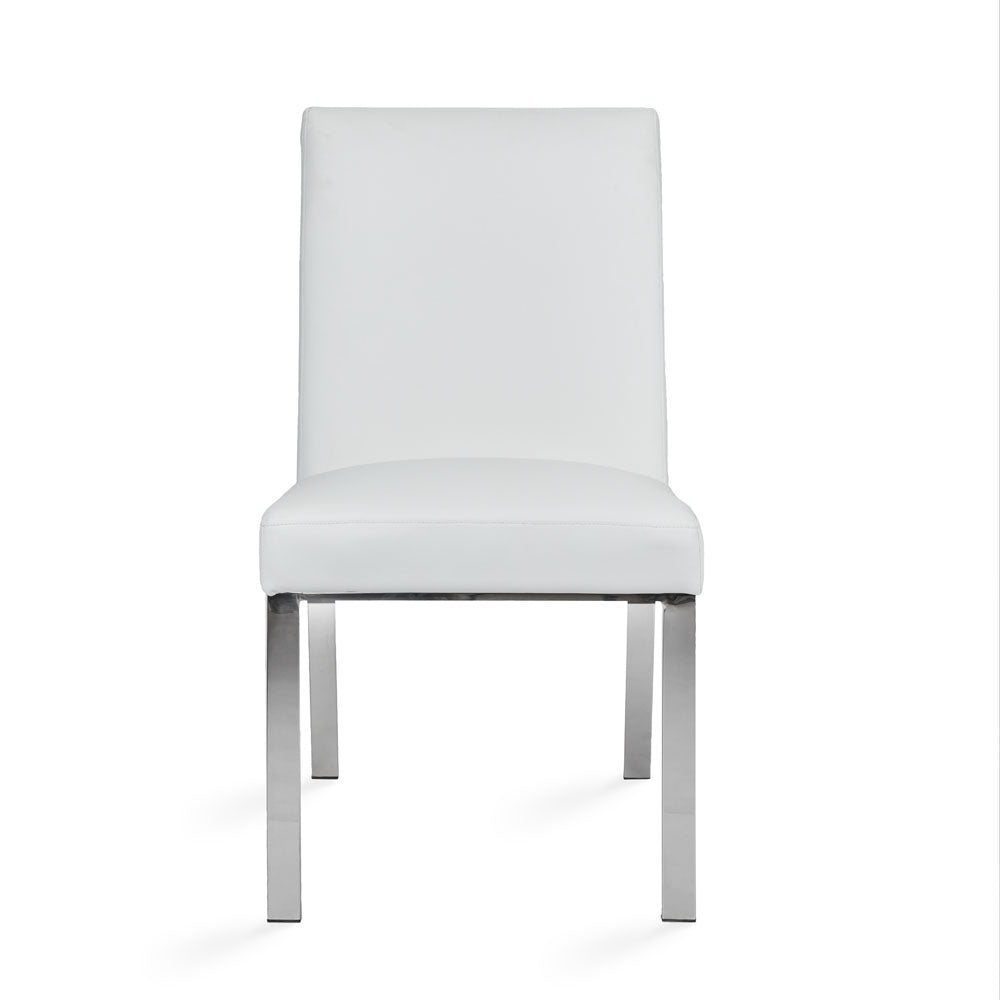 Wellington Dining Chair White Leatherette