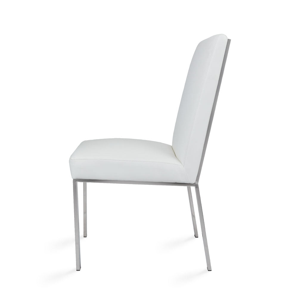 Wellington Dining Chair White Leatherette