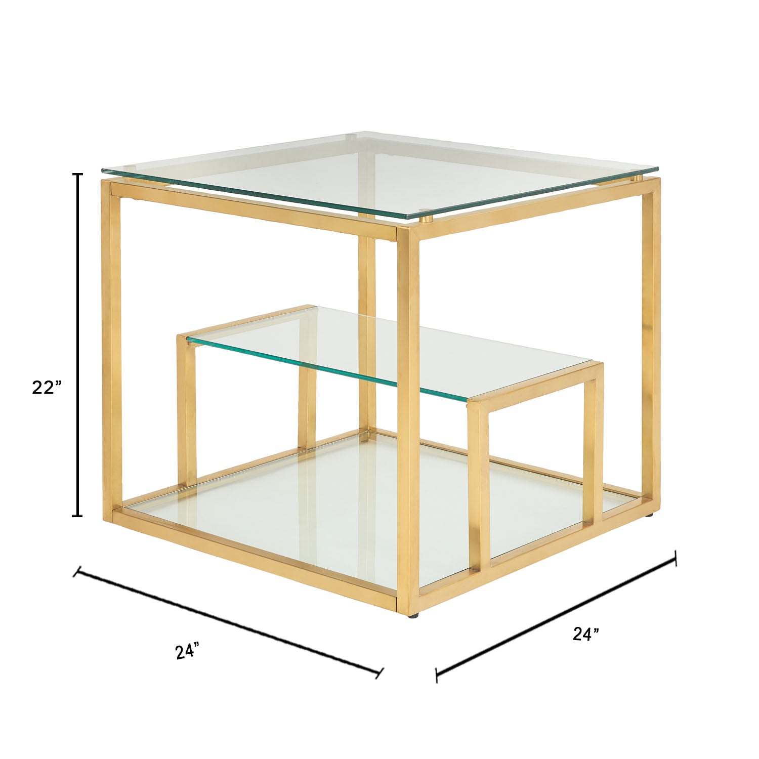 Barolo Gold End Table