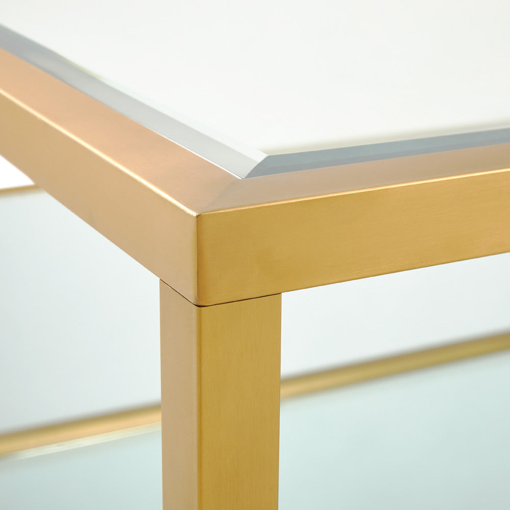 Caspian Square Coffee Table: Gold