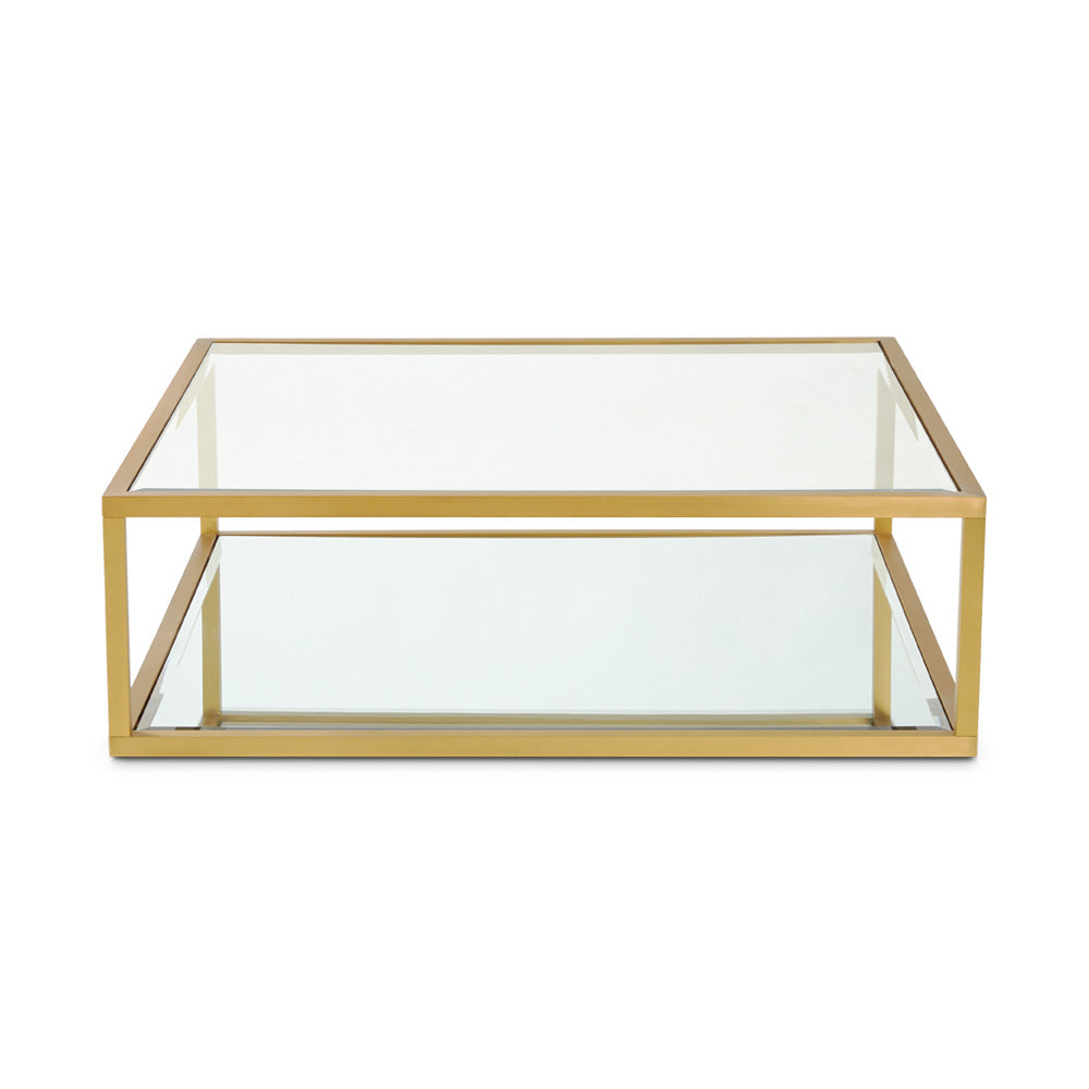 Caspian Square Coffee Table: Gold