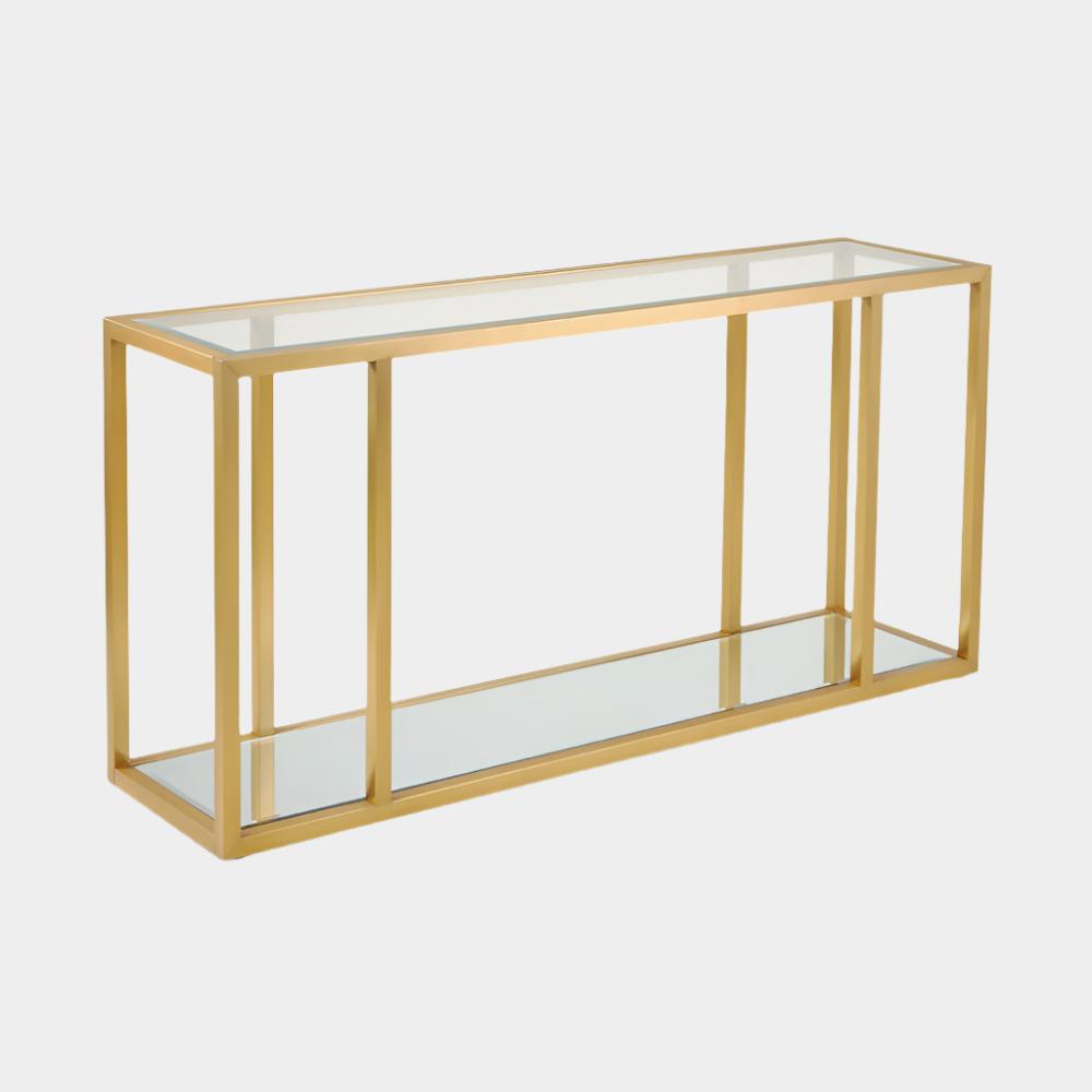 Caspian Console Table: Gold