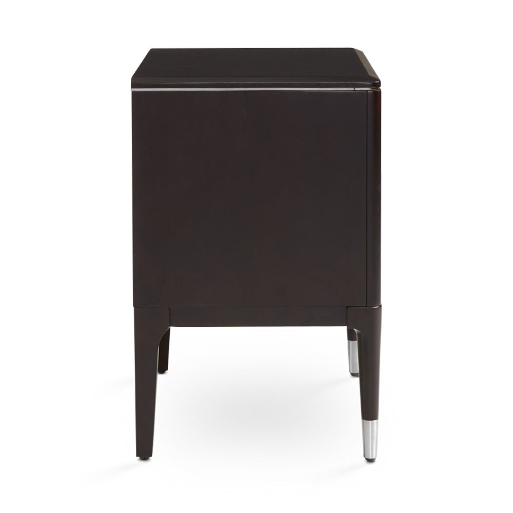 Colette Nightstand: Silver