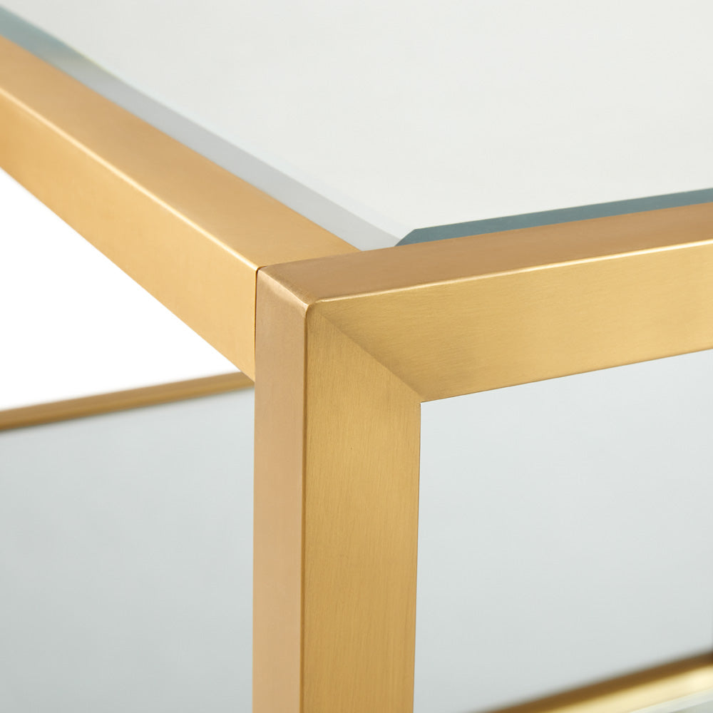 Caspian Gold Coffee Table: Rectangular