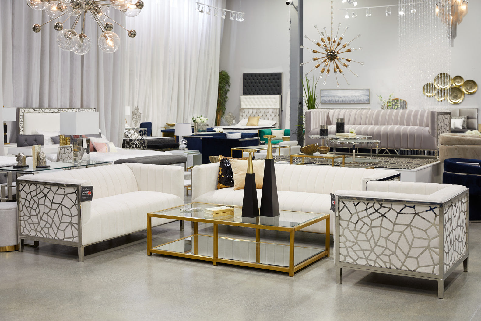 Caspian Gold Coffee Table Rectangular