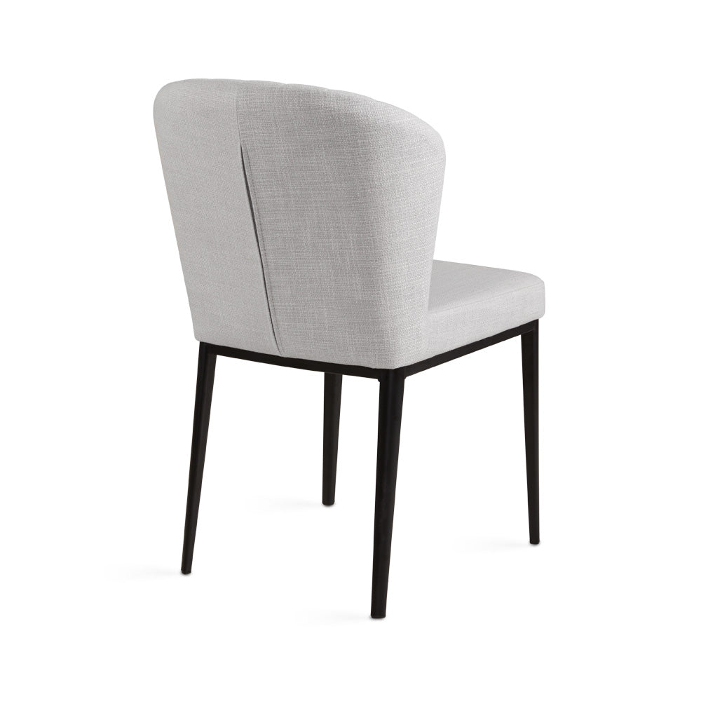 Shell Dining Chair Grey Linen