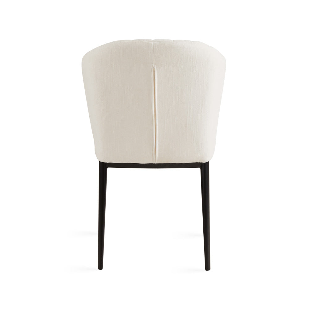 Shell Dining Chair Ivory Linen